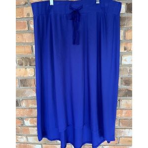 Belle Gray Women’s Plus Size Royal Blue Maxi Skirt Size 1X
